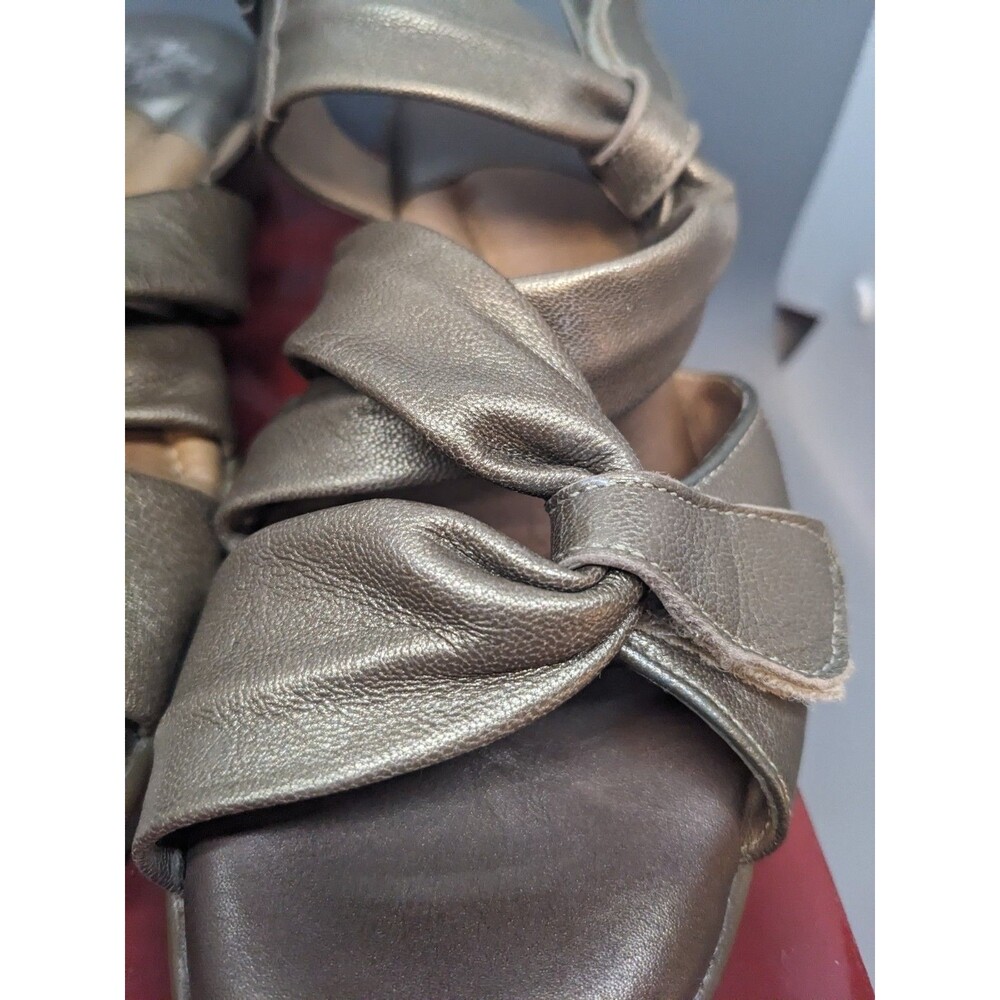 BeautiFeel Venezuela 123 Sandals Womens Size 38 US 7.5 - 8 Bronze Leather Adjust - Picture 2 of 16